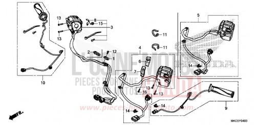 CONTACTEUR DE POIGNEE GL1800K de 2019